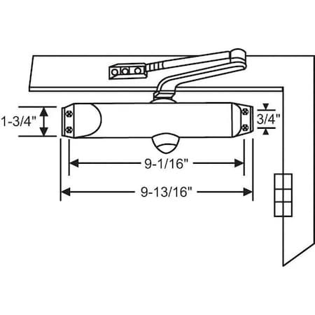 Strybuc DOOR CLOSER BRONZE (GOLD) 18-69